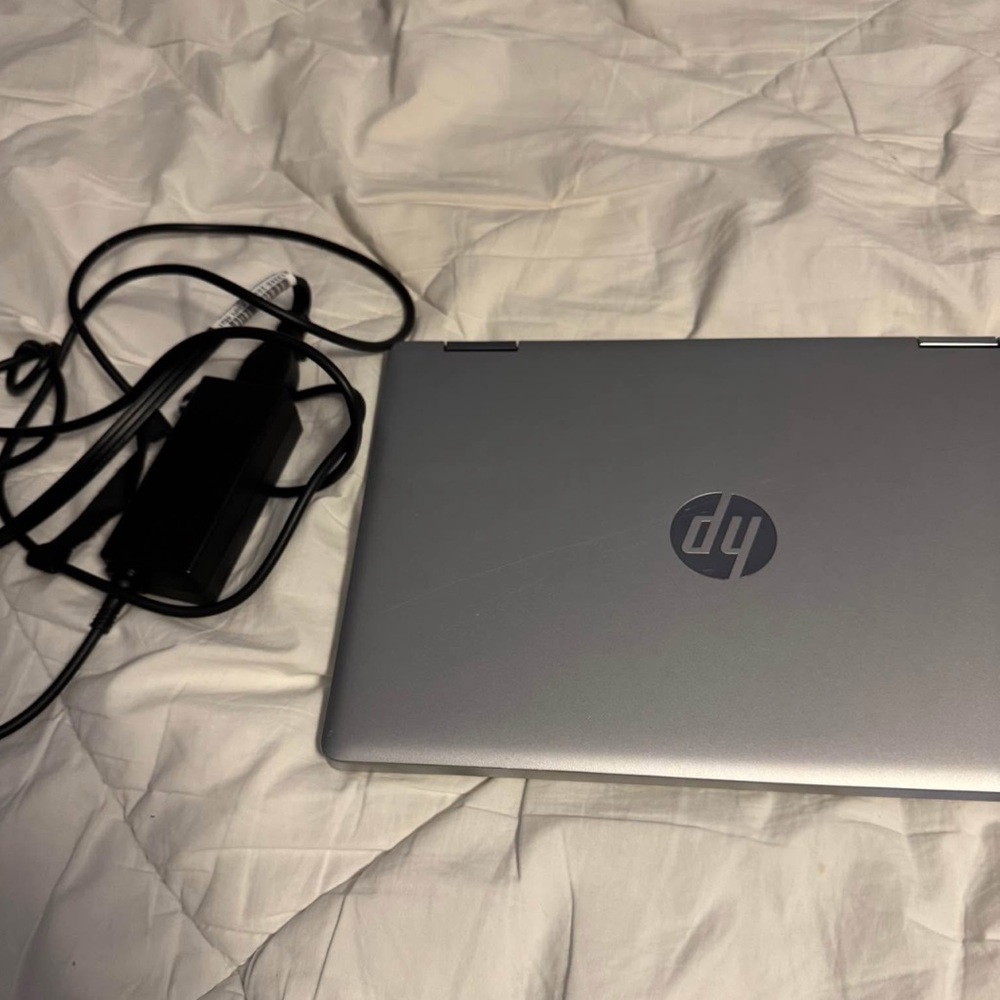 HP Silver 2-in-1 Laptop with Charger Included
